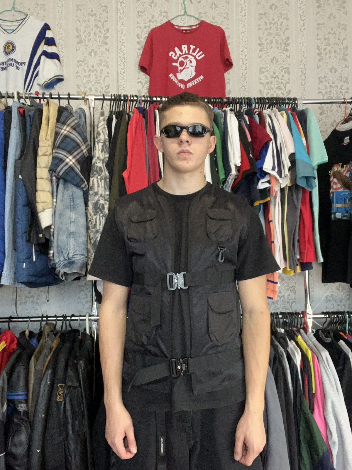 Japanese Brand Vintage Modular tech vest Multi pockets jacket Size US L / EU 52-54 / 3 - 24 Thumbnail