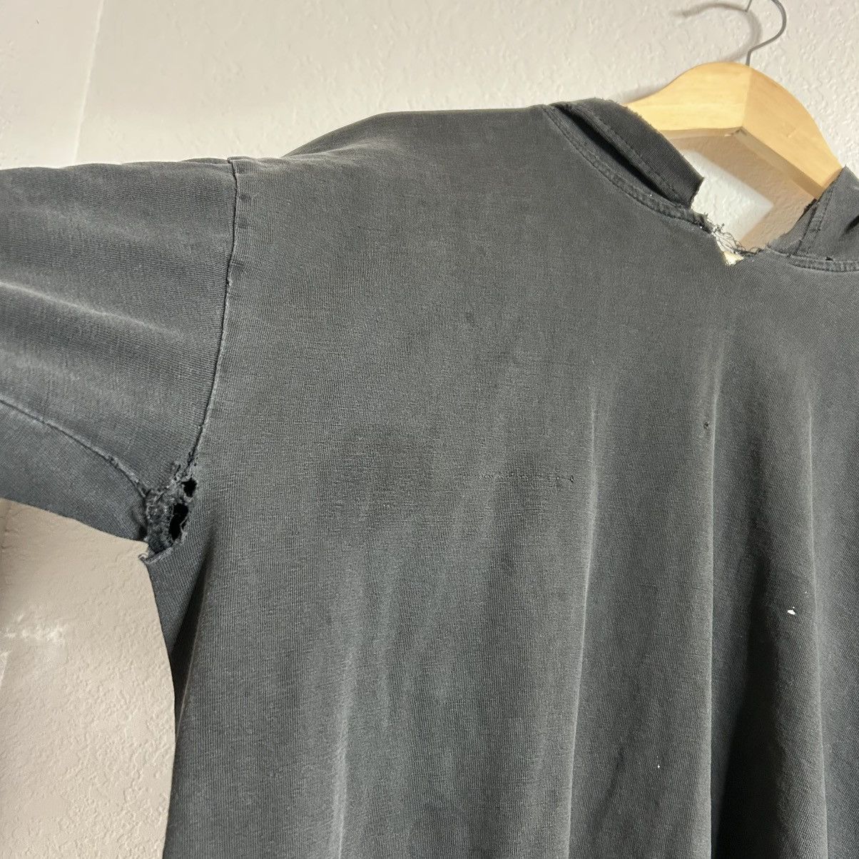 Hanes × Other × Vintage Vintage faded black blank hoodie tee shirt Size US XL / EU 56 / 4 - 5 Thumbnail