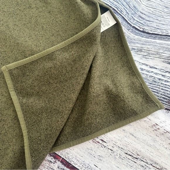 Eddie Bauer Eddie Bauer Hooded Olive Green Fleece Poncho Sweater with Fr Size M / US 6-8 / IT 42-44 - 4 Thumbnail