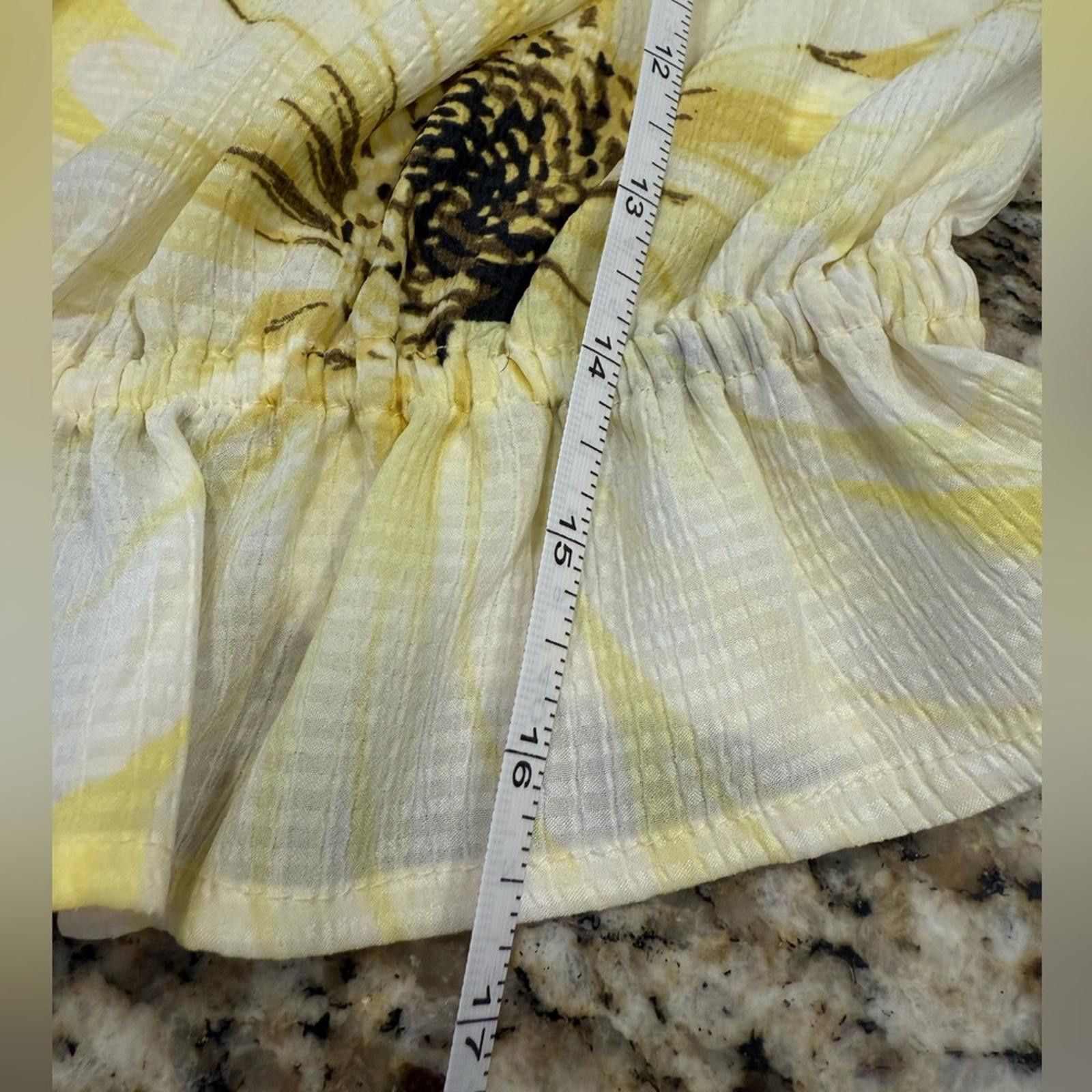 H&M H&M crop top yellow floral ruffled SZ M Size M / US 6-8 / IT 42-44 - 10 Thumbnail