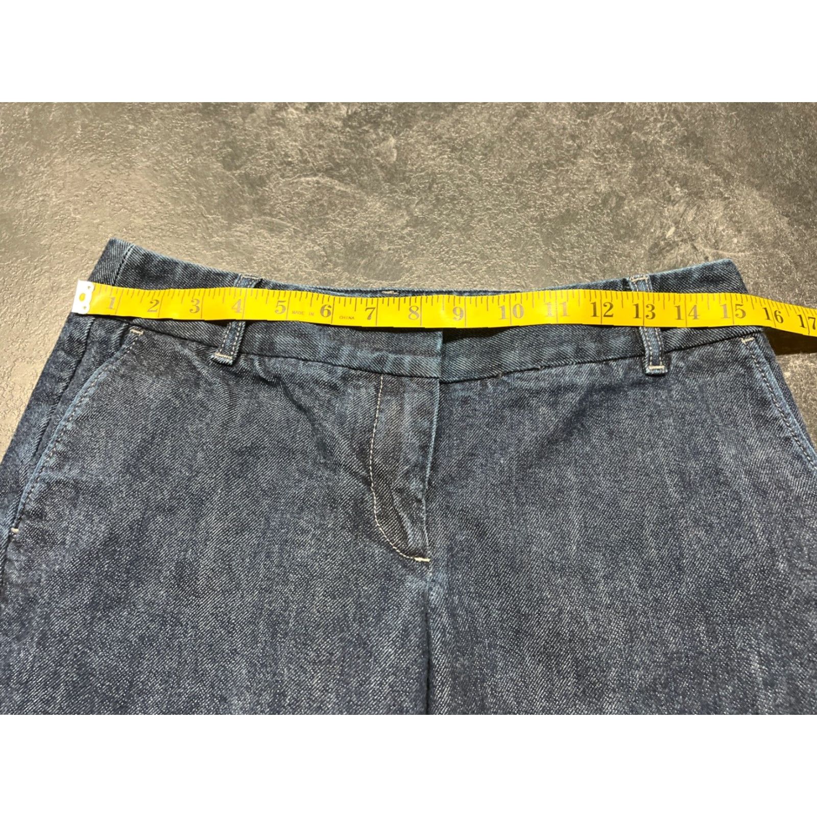 Ann Taylor Ann Taylor Loft Jeans Women's Size 6 Blue Denim Low Rise Pocket Straight 33 in Inseam Size 28" / US 6 / IT 42 - 4 Thumbnail