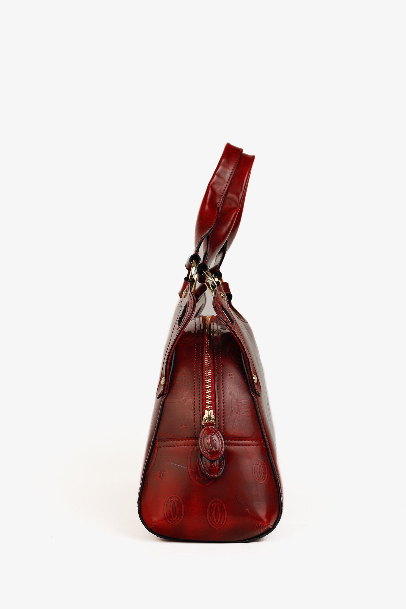 Cartier Cartier Marcello Red Happy Birthday Leather Shoulder Bag Size ONE SIZE - 3 Thumbnail