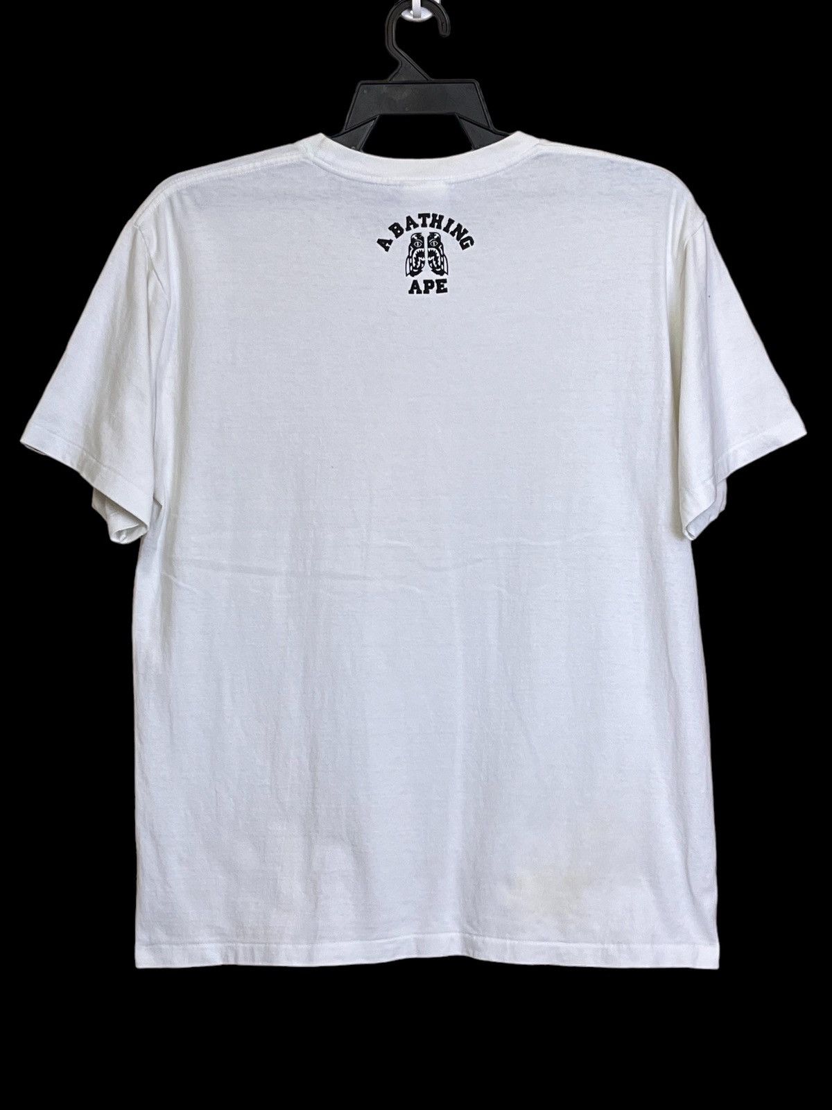 A BATHING APE BAPE TIGER COLLEGE TEE SHIRT