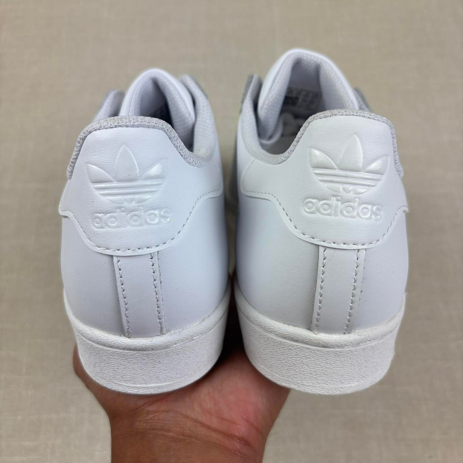 Adidas 🦷 Adidas Superstar “Triple White” 9.5M Size US 9.5 / EU 42-43 - 6 Thumbnail