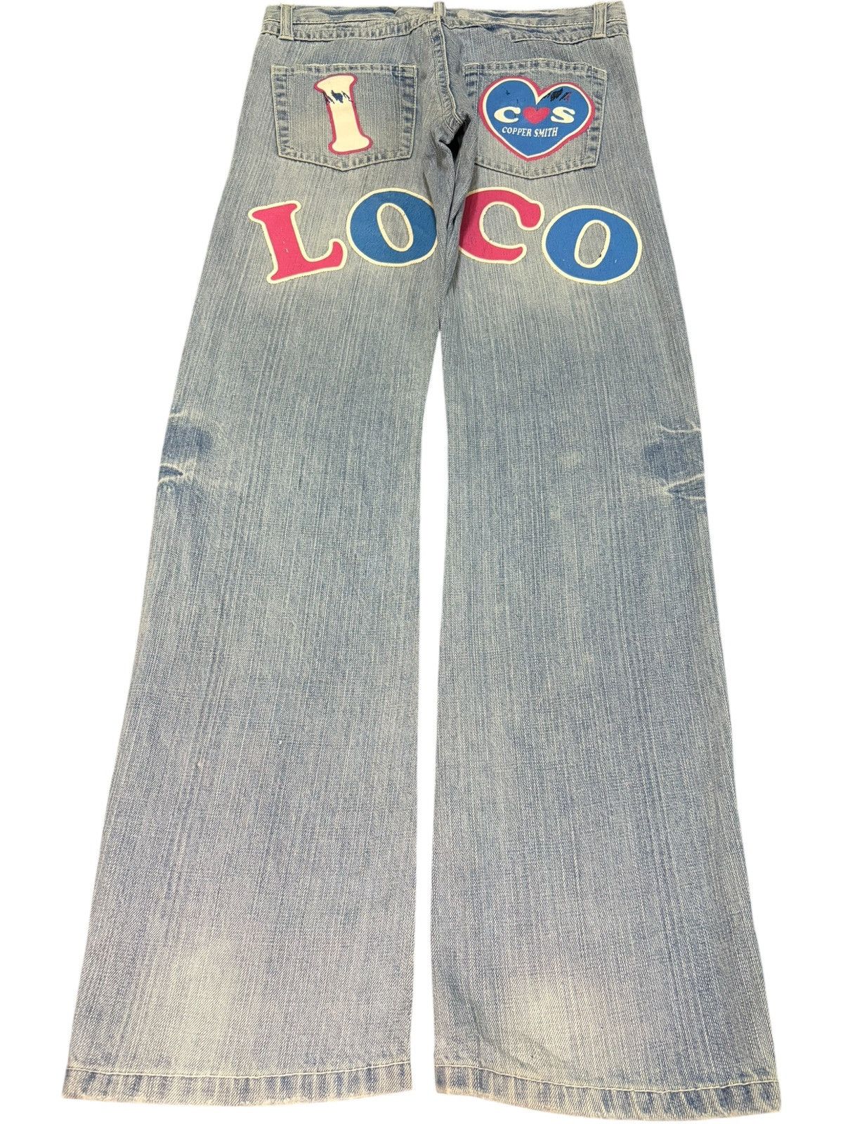 Edwin Vintage Japanese Brand Faded Wash Distressed Jeans Size 30" / US 8 / IT 44 - 2 Thumbnail
