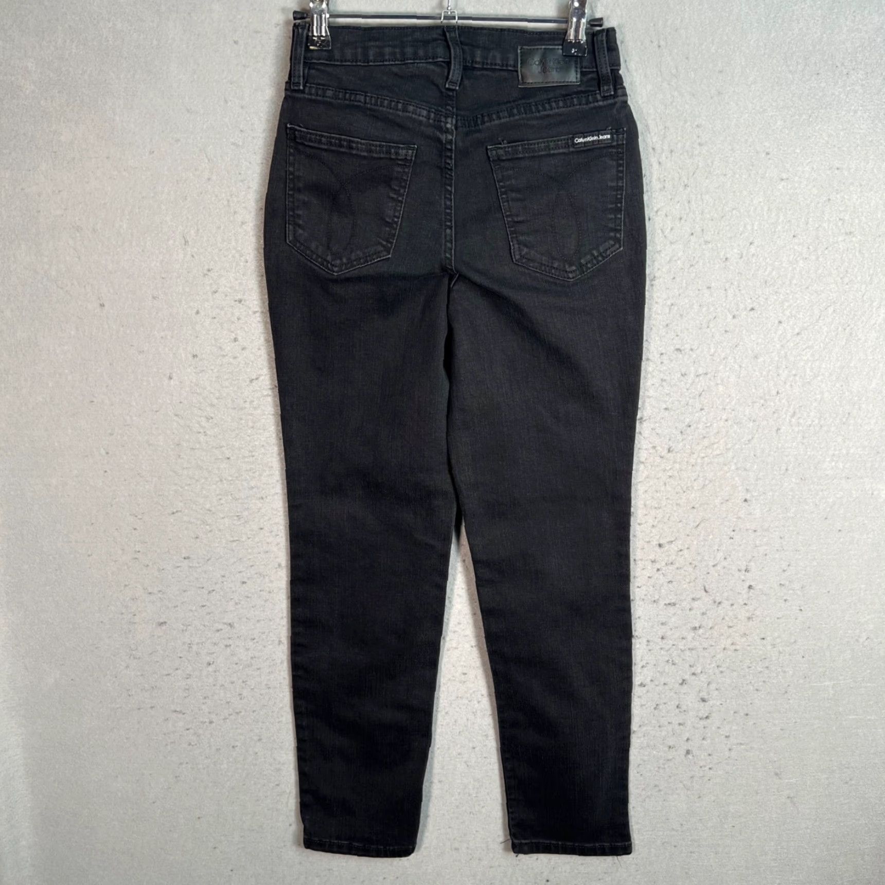 Calvin Klein Calvin Klein Jeans Slim Fit Womens Black Denim Size 25 Jeans Size 42" / US 20 - 2 Thumbnail