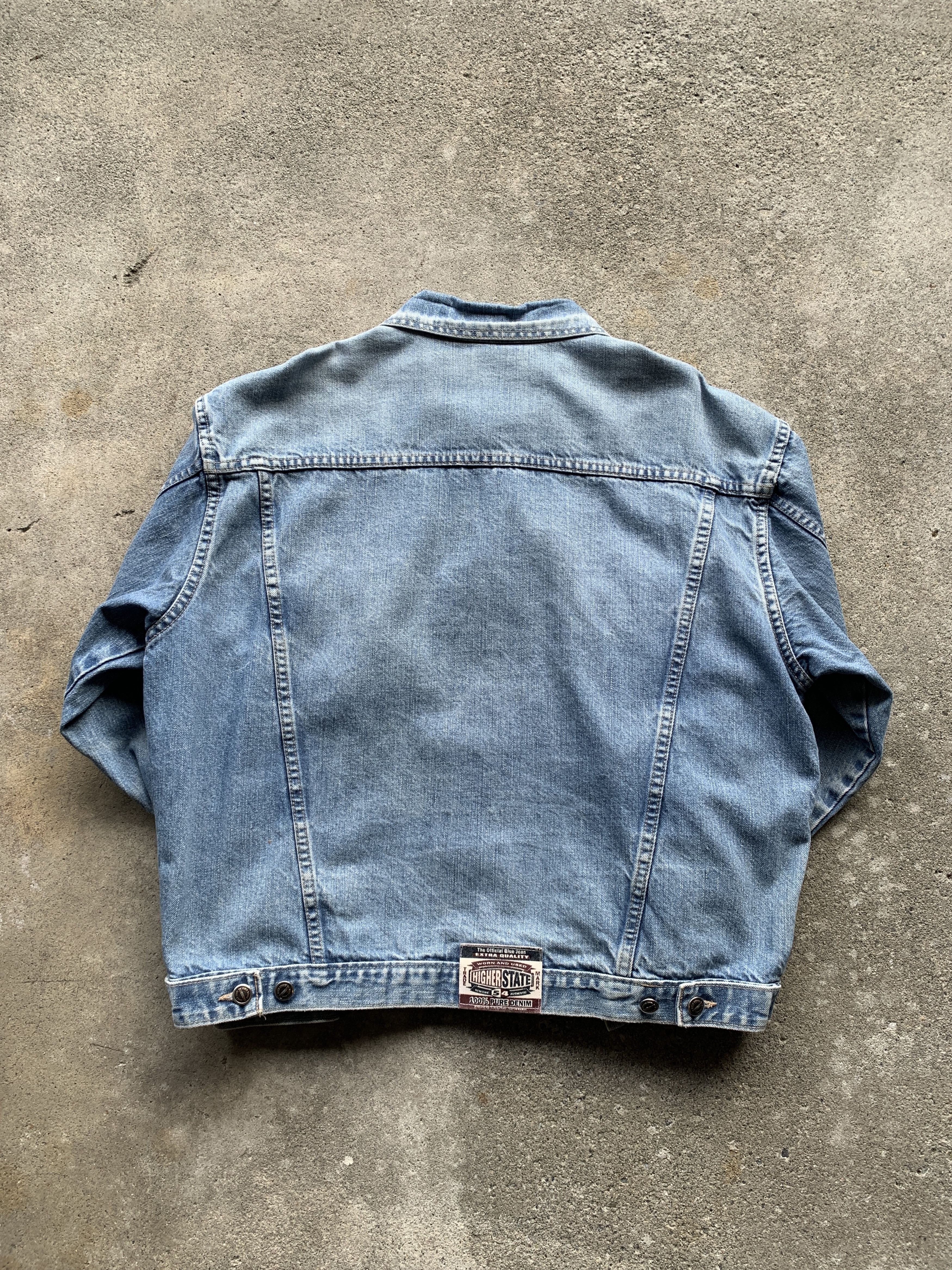 Vintage Vintage 90's Higher State Denim Jacket Size US L / EU 52-54 / 3 - 4 Thumbnail