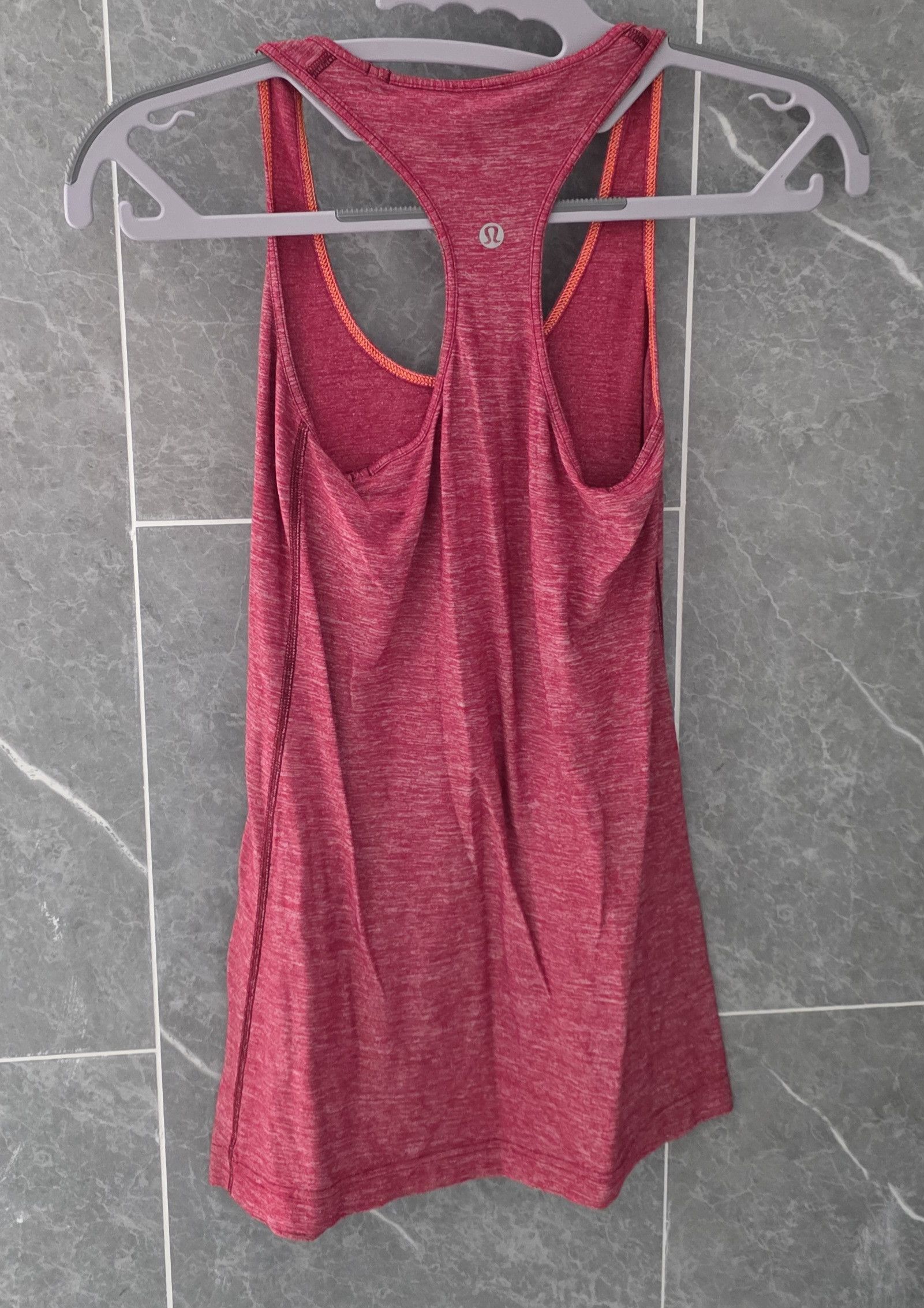 Lululemon Lululemon Cool Racerback Heathered Cranberry Tank Est 2 Size XS / US 0-2 / IT 36-38 - 2 Thumbnail