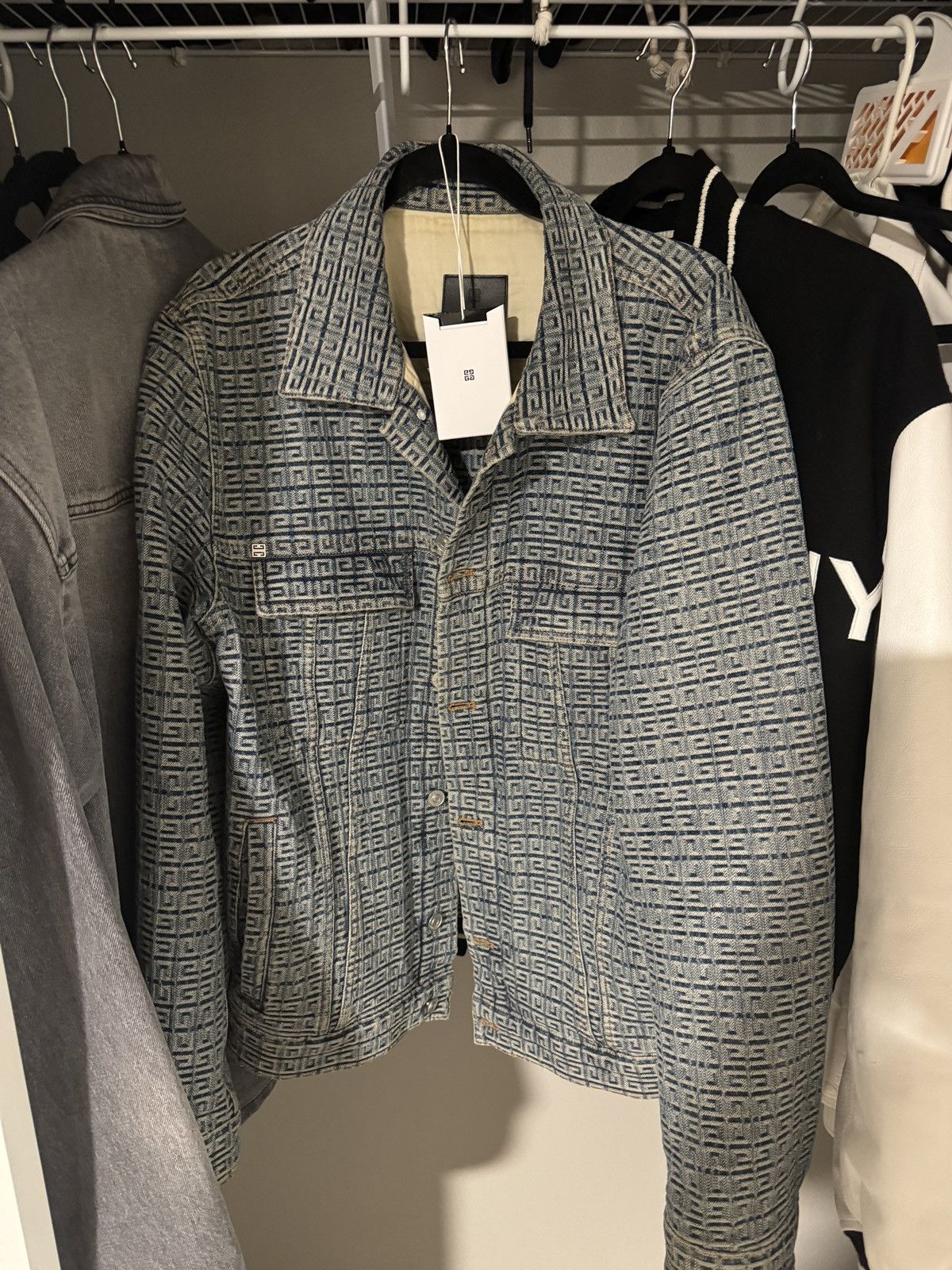 Givenchy 4G Monogram Print Denim jacket