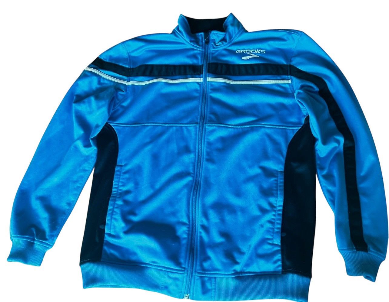Brooks Vintage Brooks Zip Up Running Jacket Coat Sz L Active Wear Size US L / EU 52-54 / 3 - 1 Thumbnail