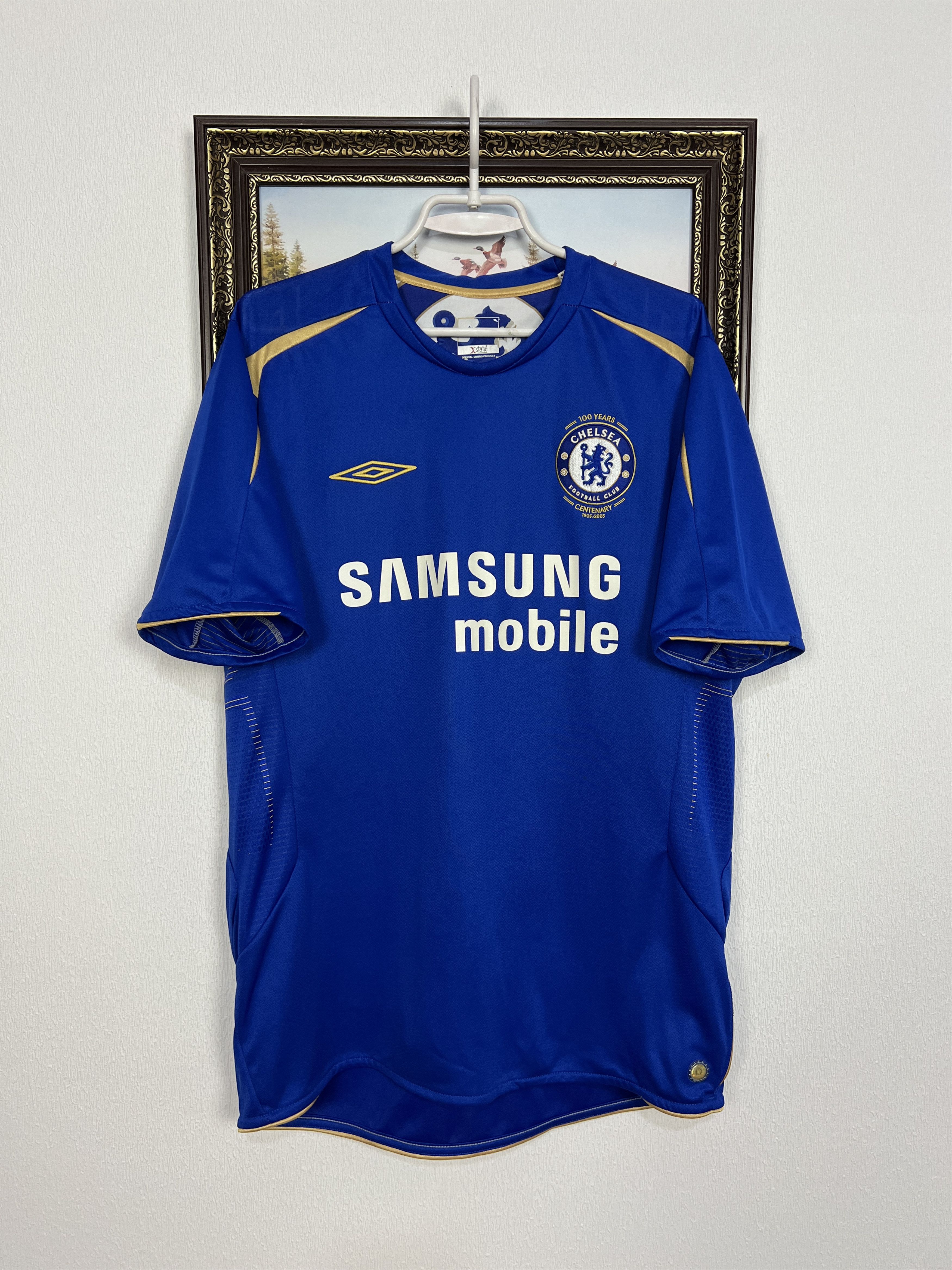 Umbro Chelsea Home football shirt 2005 Soccer Umbro Jersey Trikot Size US L / EU 52-54 / 3 - 1 Thumbnail