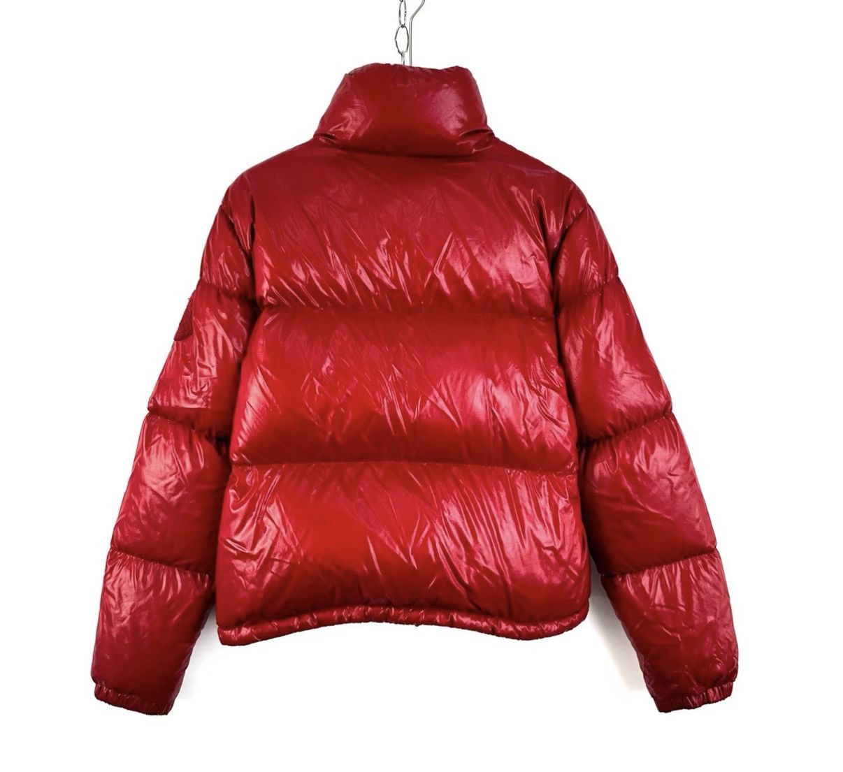 Moncler Moncler Red Down Jacket with Shoulder Logo Embroidery K12 Size US S / EU 44-46 / 1 - 2 Thumbnail