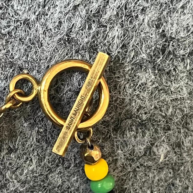 Saint Laurent Paris Saint Laurent Paris Colorful Bead Skateboard Pendant Neckl Size ONE SIZE - 6 Thumbnail