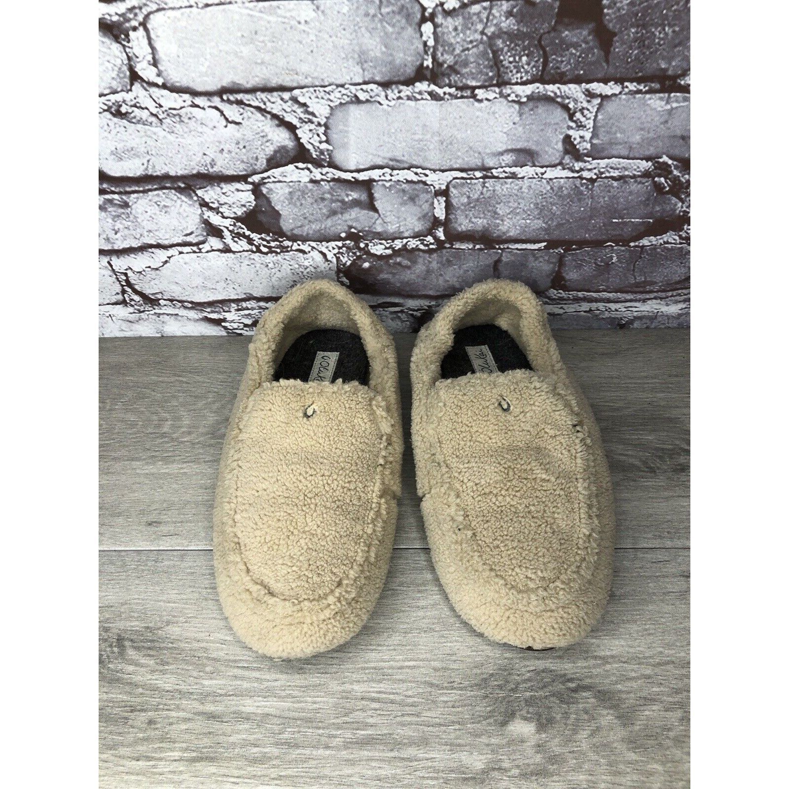Olukai OLUKAI Nohea Heu Tan Sandbar Faux Fur Slippers Loafers Shoes Size US 8 / IT 38 - 15 Thumbnail