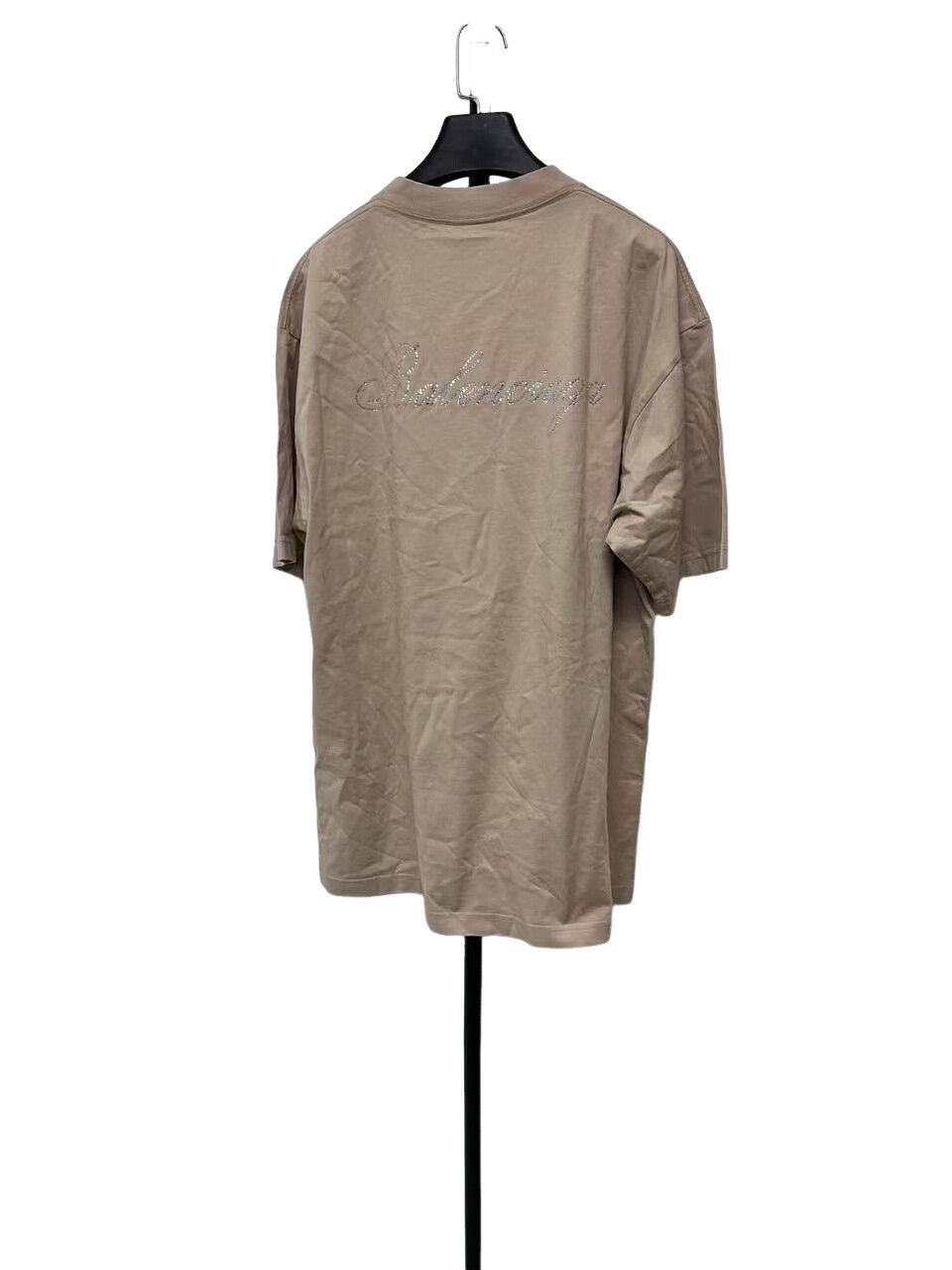 Balenciaga Balenciaga Rhinestone Logo T-Shirt XS Size XS / US 0-2 / IT 36-38 - 1 Thumbnail