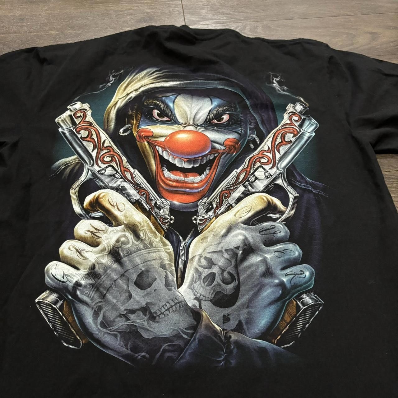 Designer Gangster clown t shirt L y2k 00s Size US L / EU 52-54 / 3 - 4 Thumbnail