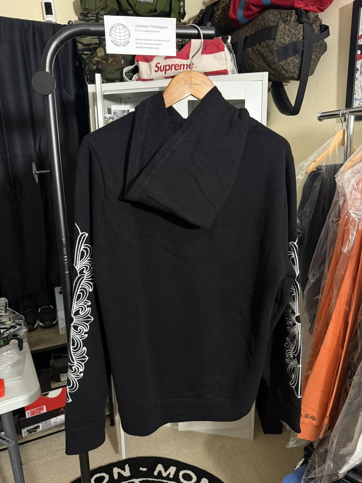 Chrome Hearts CHROME HEARTS “LIFE SENTENCE” CASHMERE HOODIE PULLOVER MED Size US M / EU 48-50 / 2 - 5 Thumbnail