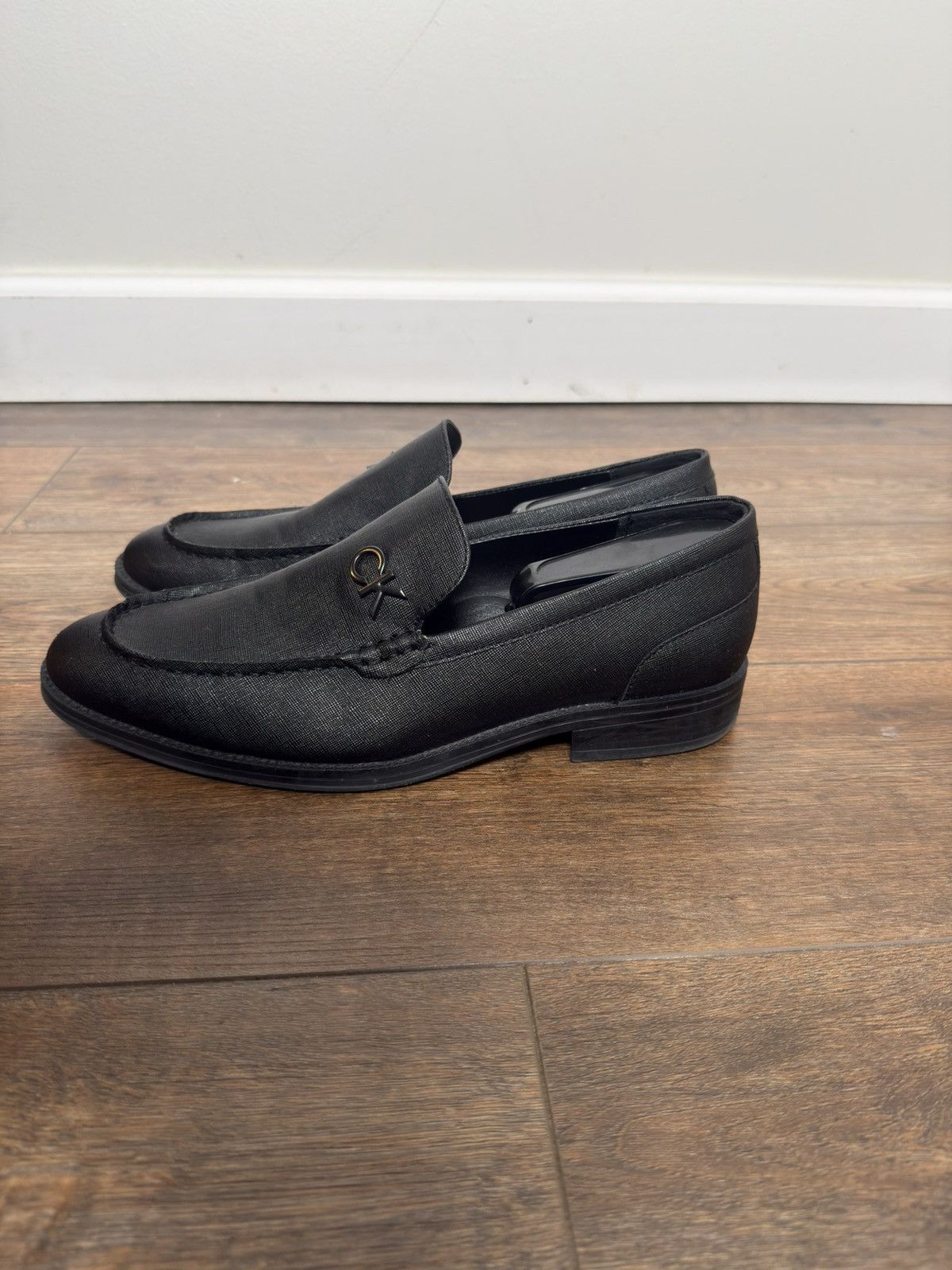 Calvin Klein London Fog Men’s Black Slip-On Dress Loafers – Size 9.5M Size US 9 / EU 42 - 5 Thumbnail