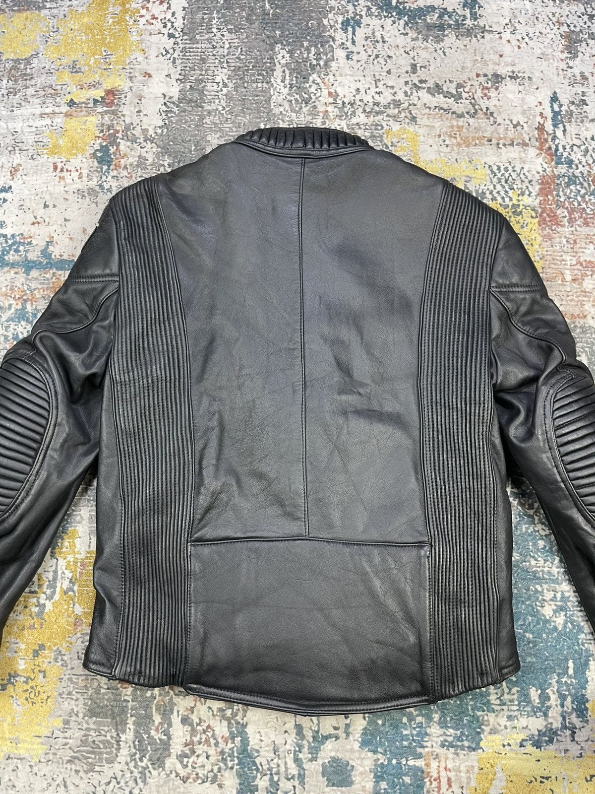 Harley Davidson Vtg Genuine Leather Padded Panel Motorcycle Jacket Size US M / EU 48-50 / 2 - 3 Thumbnail