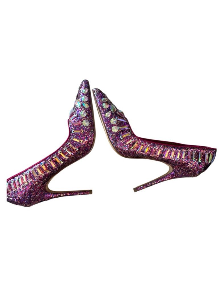 Steve Madden NWOT Steve Madden Galaxxie Jeweled Pump Purple Pink Size 6 Size US 6 / IT 36 - 4 Thumbnail