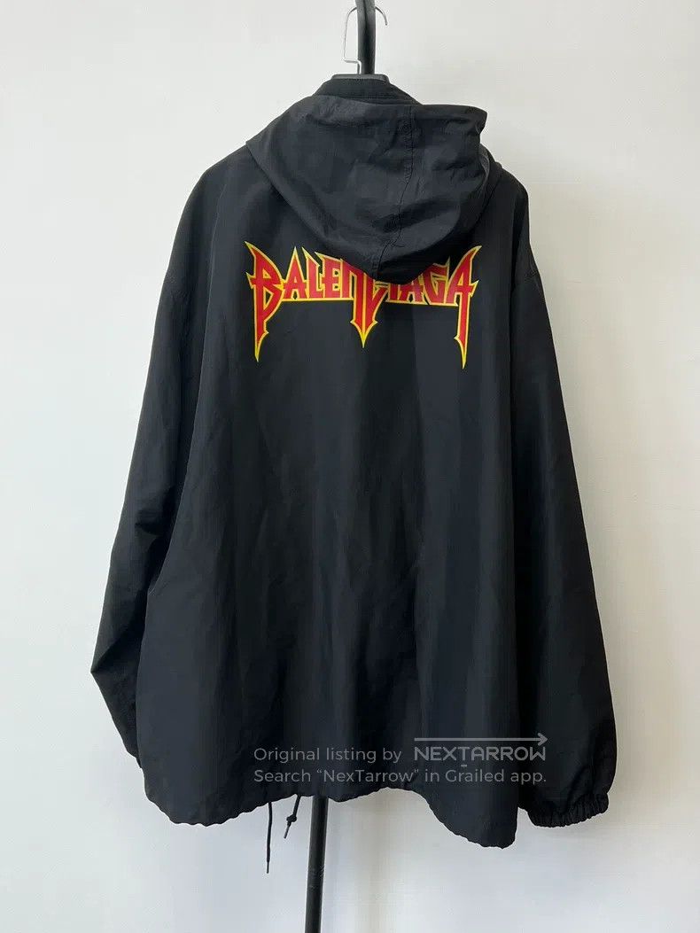 Balenciaga Balenciaga Flame Letter Logo Windbreaker Size US S / EU 44-46 / 1 - 1 Thumbnail