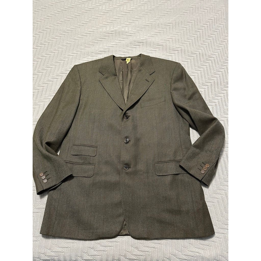 Canali Canali brown tweed three button blazer size 46R Size 46R - 1 Thumbnail