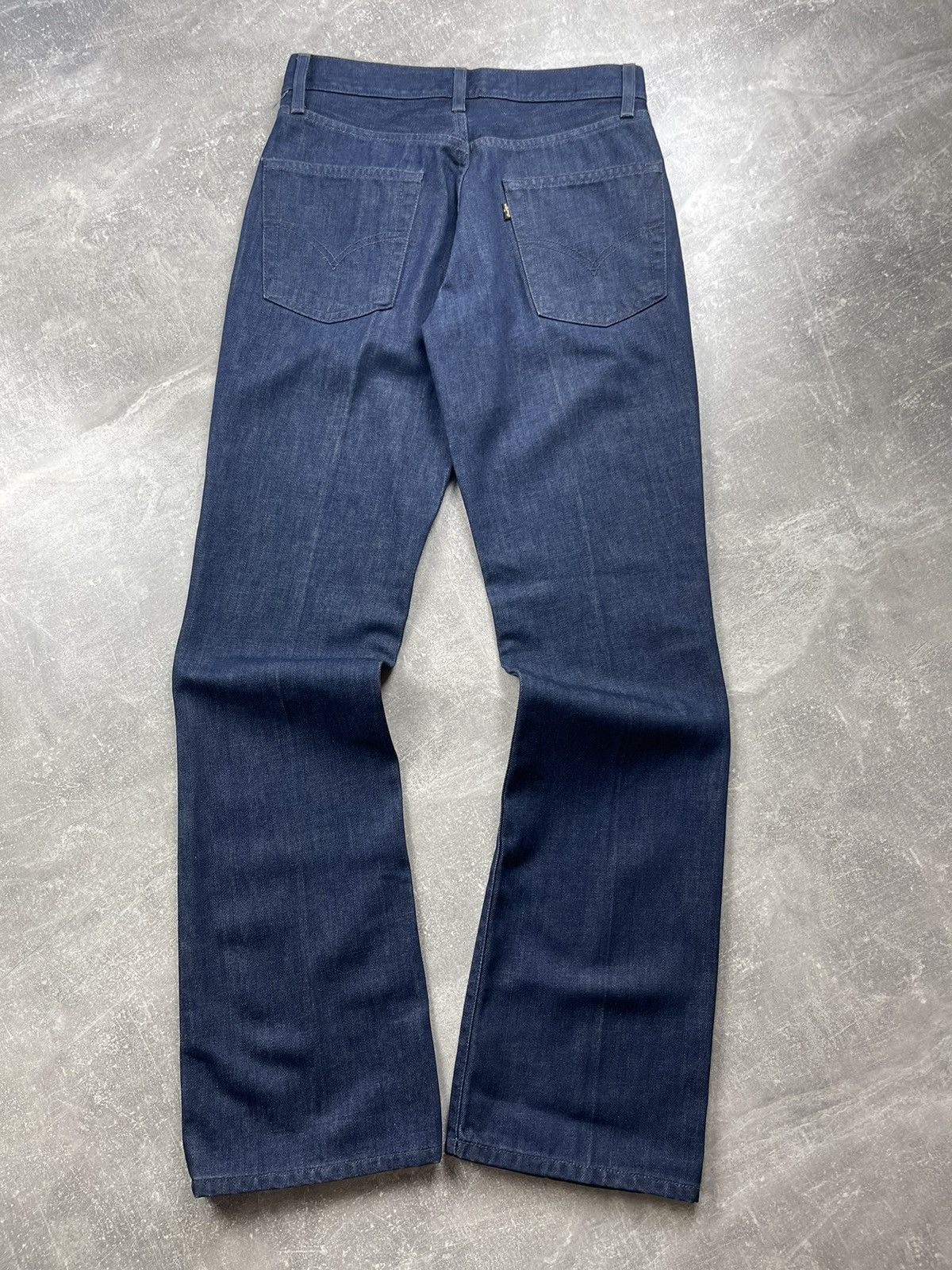 Levi's Vintage Clothing × Vintage Levi’s 525 Archives STA-Prest Navy Flared Boot Cut Jeans Size US 29 - 2 Thumbnail