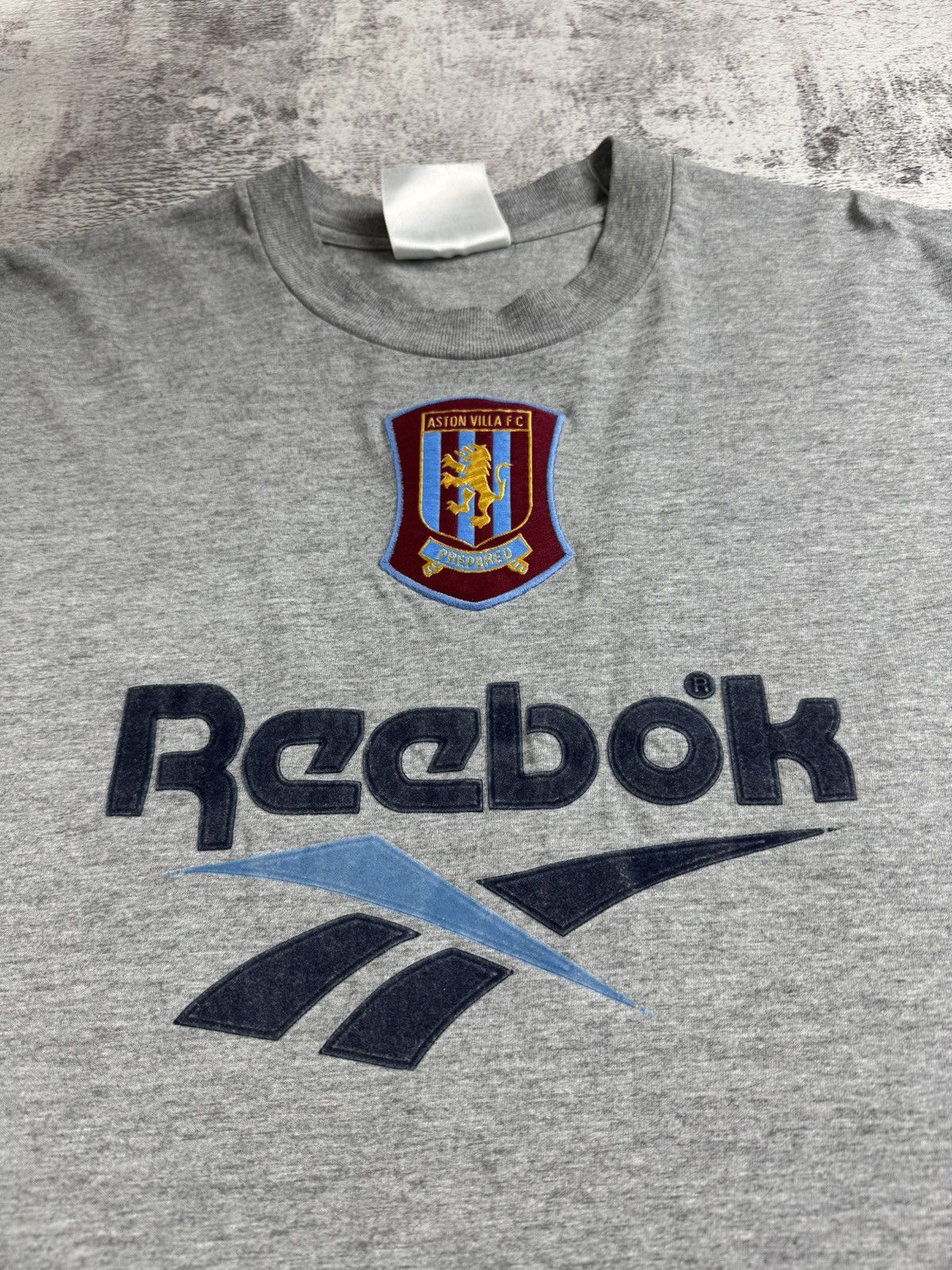 Reebok Aston Villa 1996 1997 Vintage Reebok Cotton Soccer Football T Shirt Jersey Tee Size US XL / EU 56 / 4 - 6 Thumbnail