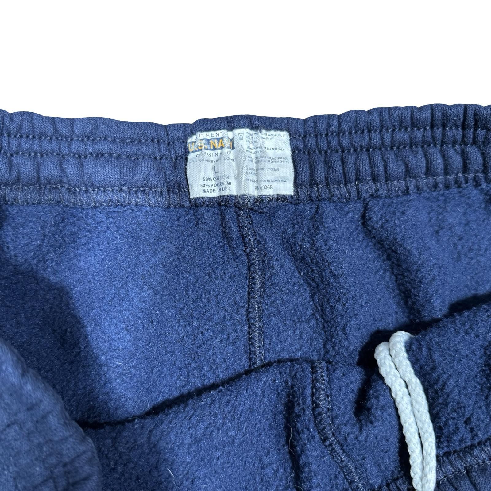 Other Navy Blue Men's Sweatpants with 'NAVY' Print Size US 34 / EU 50 - 4 Thumbnail
