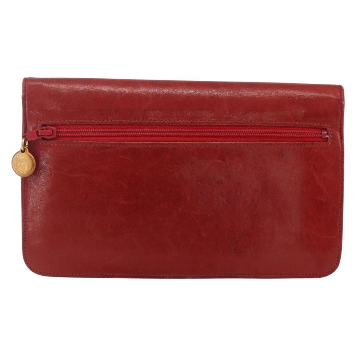 Chanel Chanel Long Wallet Caviar Skin Red Gold CC Size ONE SIZE - 2 Thumbnail
