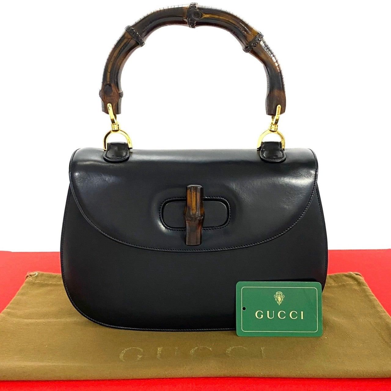 Gucci Gucci Handbag Black Leather Size ONE SIZE - 1 Thumbnail