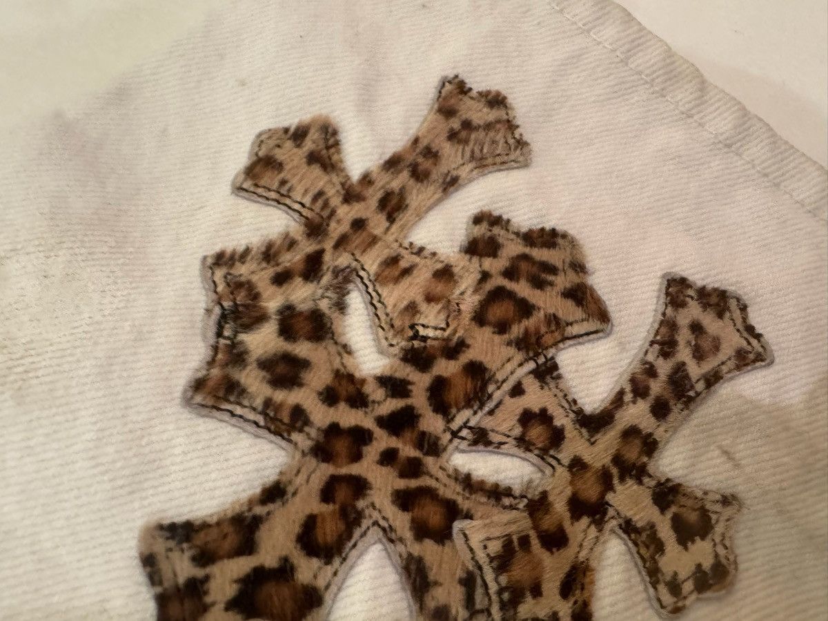 Chrome Hearts Chrome Hearts x Levis - White/ Leopard Cross patch denim Size US 33 - 21 Thumbnail