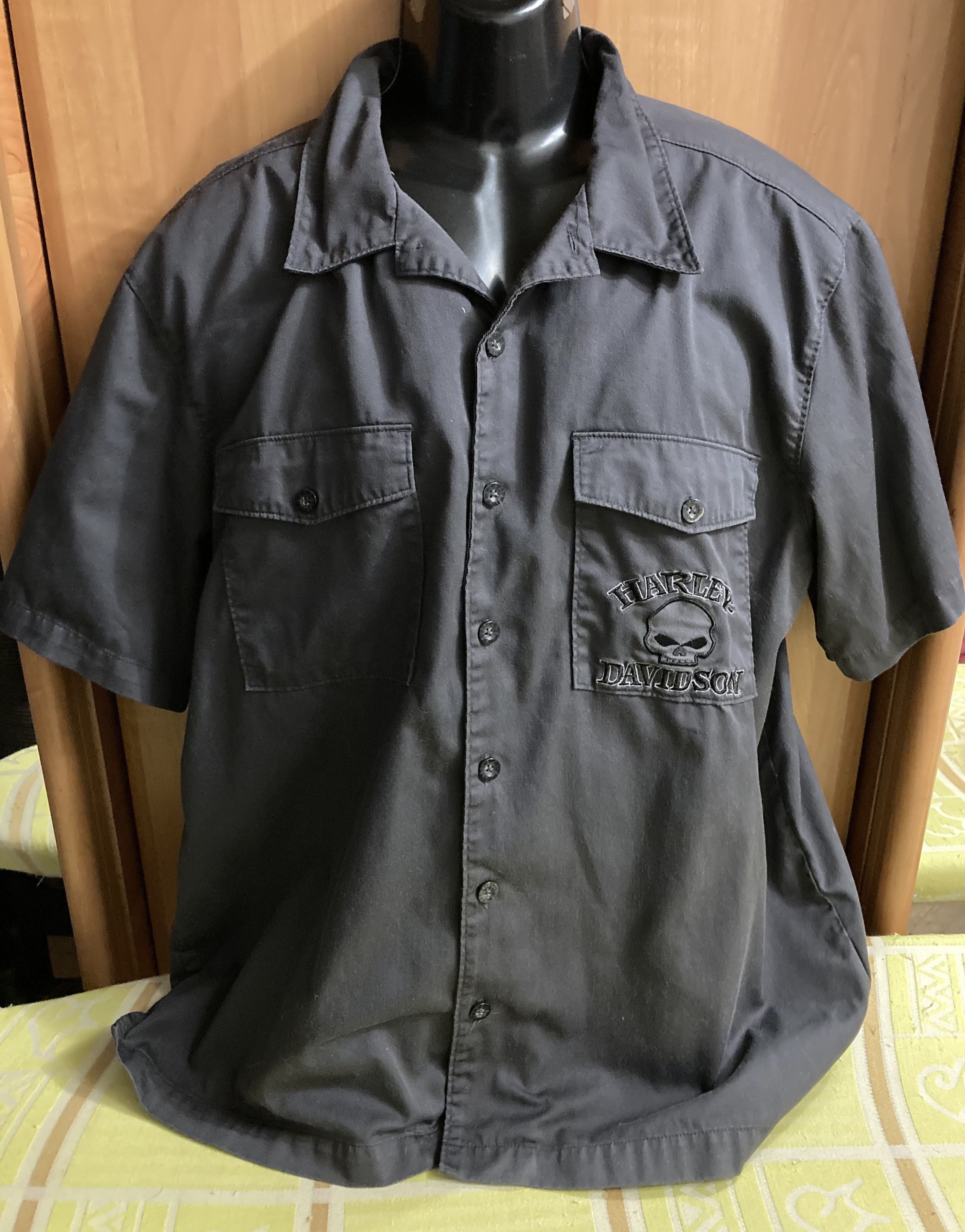 Harley Davidson Harley Davidson Skull 2012 Shirt embroidered Big logo Size US XL / EU 56 / 4 - 8 Thumbnail