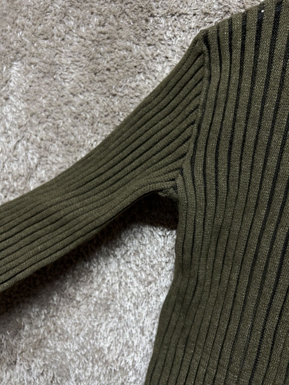 Helmut Lang 1998AW HELMUT LANG SEMI TRANSPARENT KAHKI KNIT Size US S / EU 44-46 / 1 - 3 Thumbnail