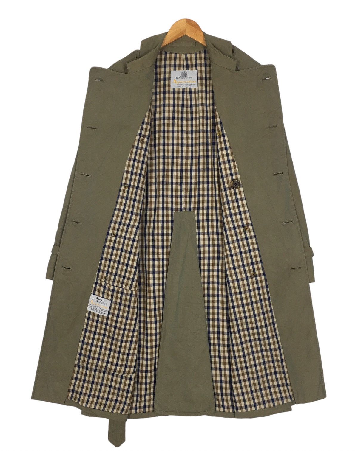 Aquascutum Aquascumtum Trench Coat Colour Moss green Sz M Size M / US 6-8 / IT 42-44 - 7 Thumbnail
