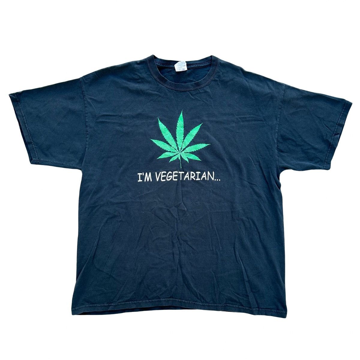 Vintage Vintage Marijuana Vegetarian Shirt Size XL Size US XL / EU 56 / 4 - 1 Thumbnail