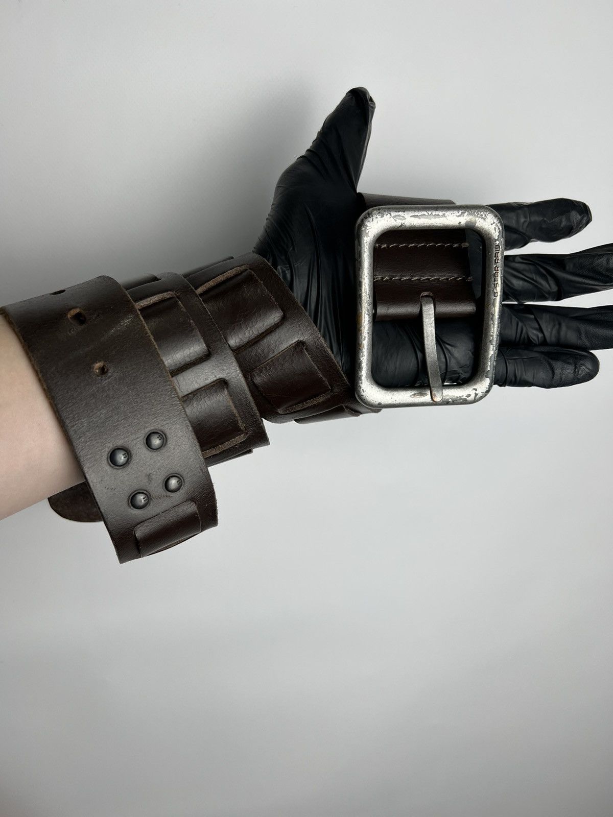 Vintage streetwear japanese style G Star Raw Leather Belt
