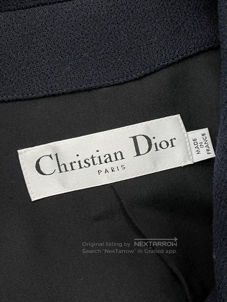 Dior Dior Dark blue suit vest stitching dress Size XXS / US 00 / IT 34 - 3 Thumbnail
