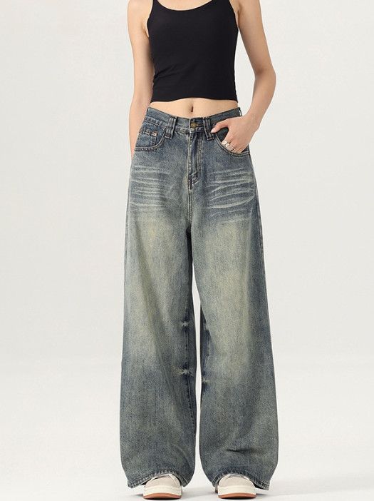 Japanese Brand American men's casual loose straight baggy vintage jeans Size US 32 / EU 48 - 4 Thumbnail