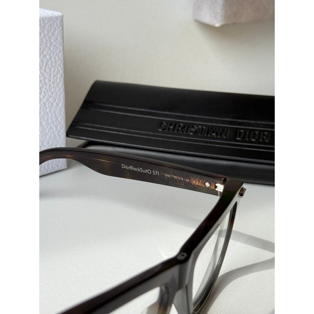 Dior NEW Dior BlackSuitO S7I Eyeglasses Frames Black Havana Size ONE SIZE - 9 Thumbnail
