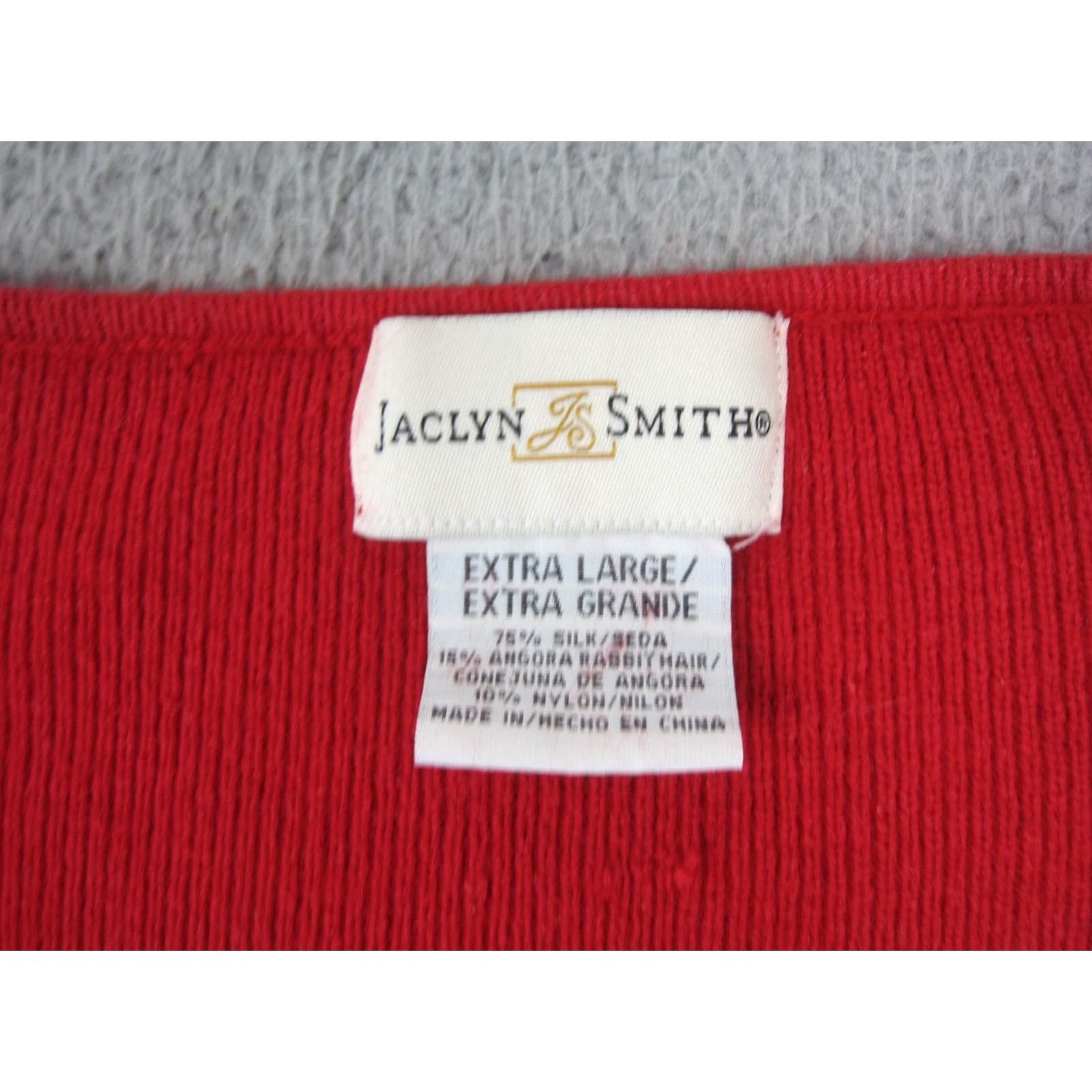 Vintage VINTAGE Jaclyn Smith Sweater Womens XL Red Sequin Silk Angora 90s Size XL / US 12-14 / IT 48-50 - 6 Thumbnail
