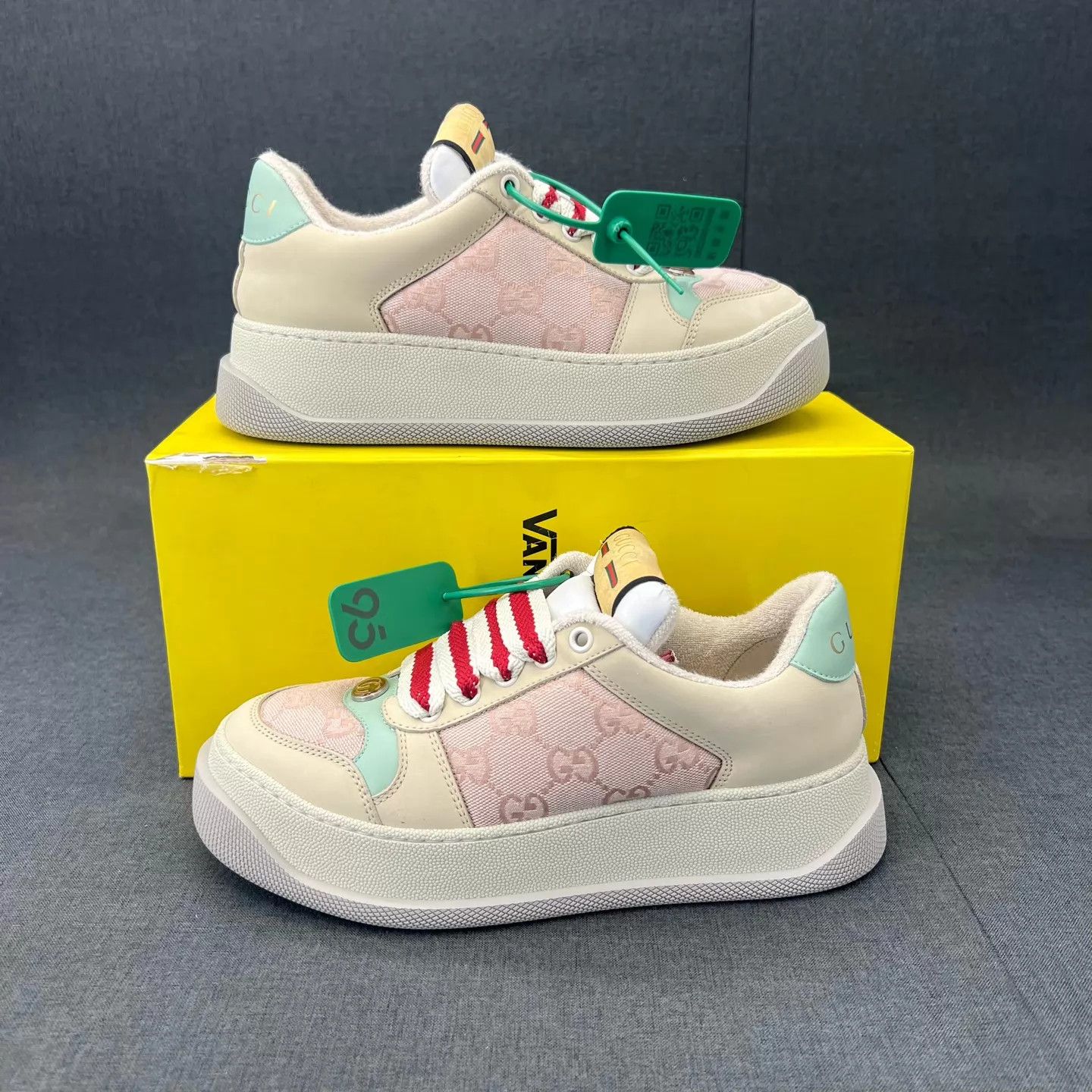Gucci GUCCI women's rice powder shoes size 36 99 new Size US 5.5 / IT 35.5 - 7 Thumbnail