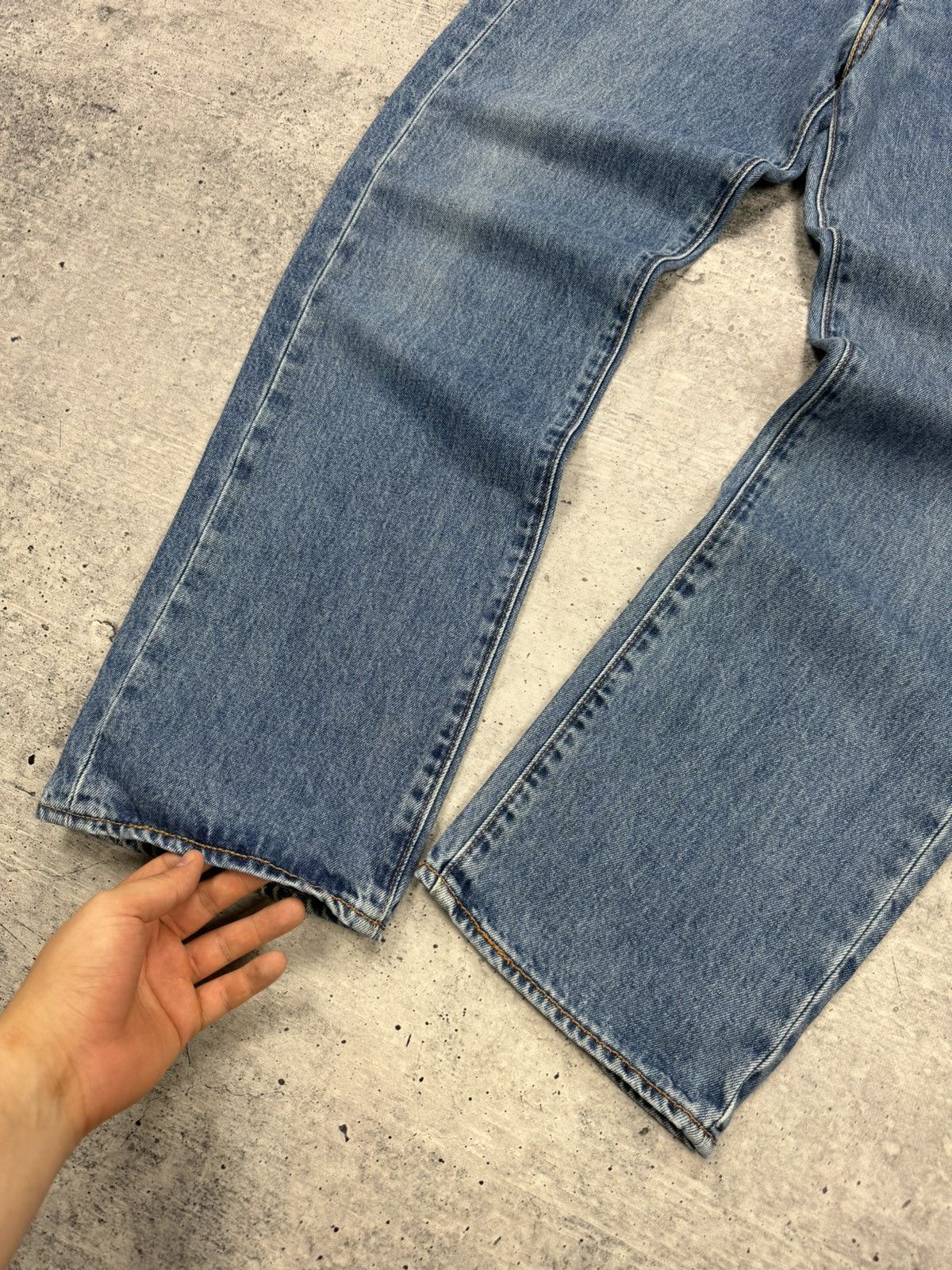 Levi's × Vintage Vintage Levi’s 751 Y2K Blue Stonewashed Denim Jeans Pants Size US 32 / EU 48 - 7 Thumbnail