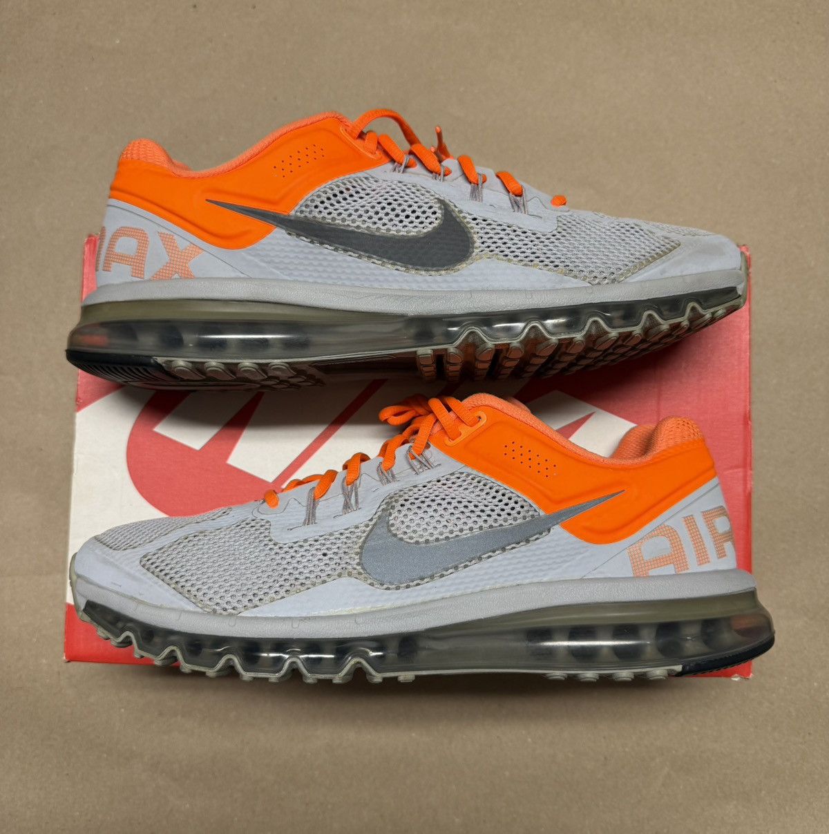 Nike Nike Air Max 2013 Dark Grey Orange Men’s size 14 running! Size US 14 / EU 47 - 1 Thumbnail