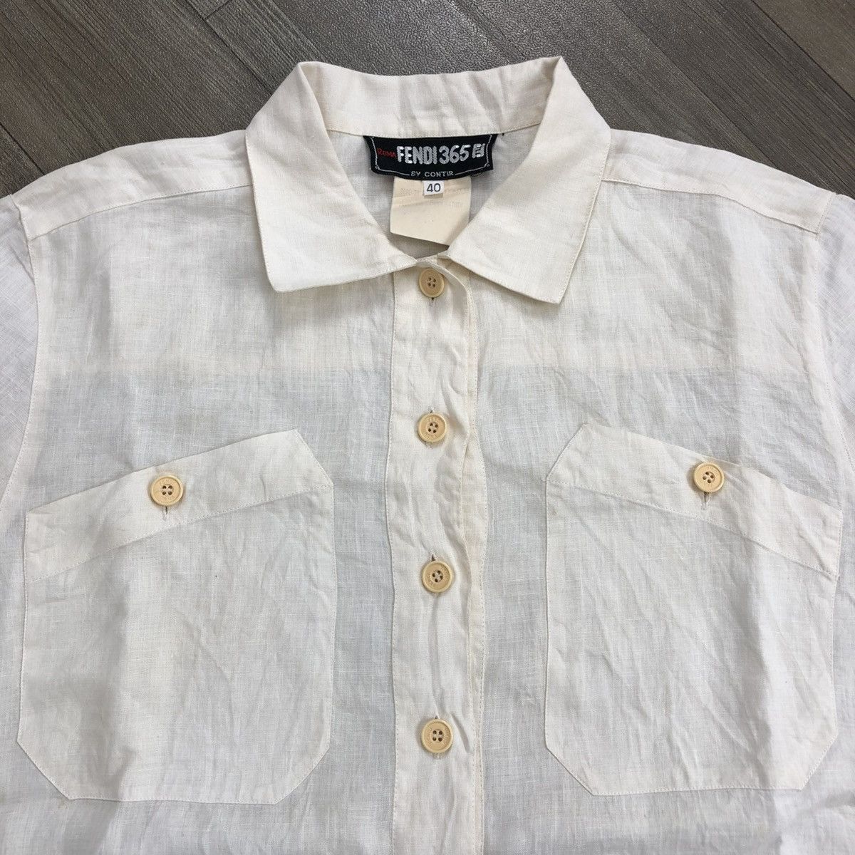 Fendi 90s Vintage Fendi 365 Roma 2 Pocket Button Shirt Luxury Size US M / EU 48-50 / 2 - 3 Thumbnail