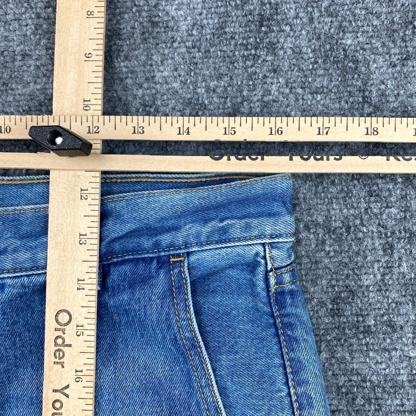Levi's Levi's Jeans Womens 31 High Rise Zip Pockets Flared Vintage Style Bell Ribcage Distressed 5-Pocket Denim Blue Regular Fit Modern Men/Womens Size 24" / US 00 / IT 34 - 6 Thumbnail