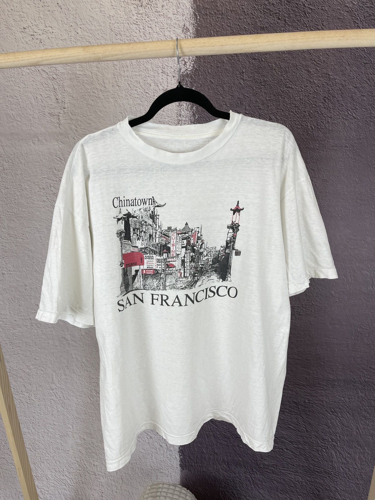 Vintage San Francisco Chinatown vintage 90s big logo tee shirt Size US L / EU 52-54 / 3 - 1 Thumbnail