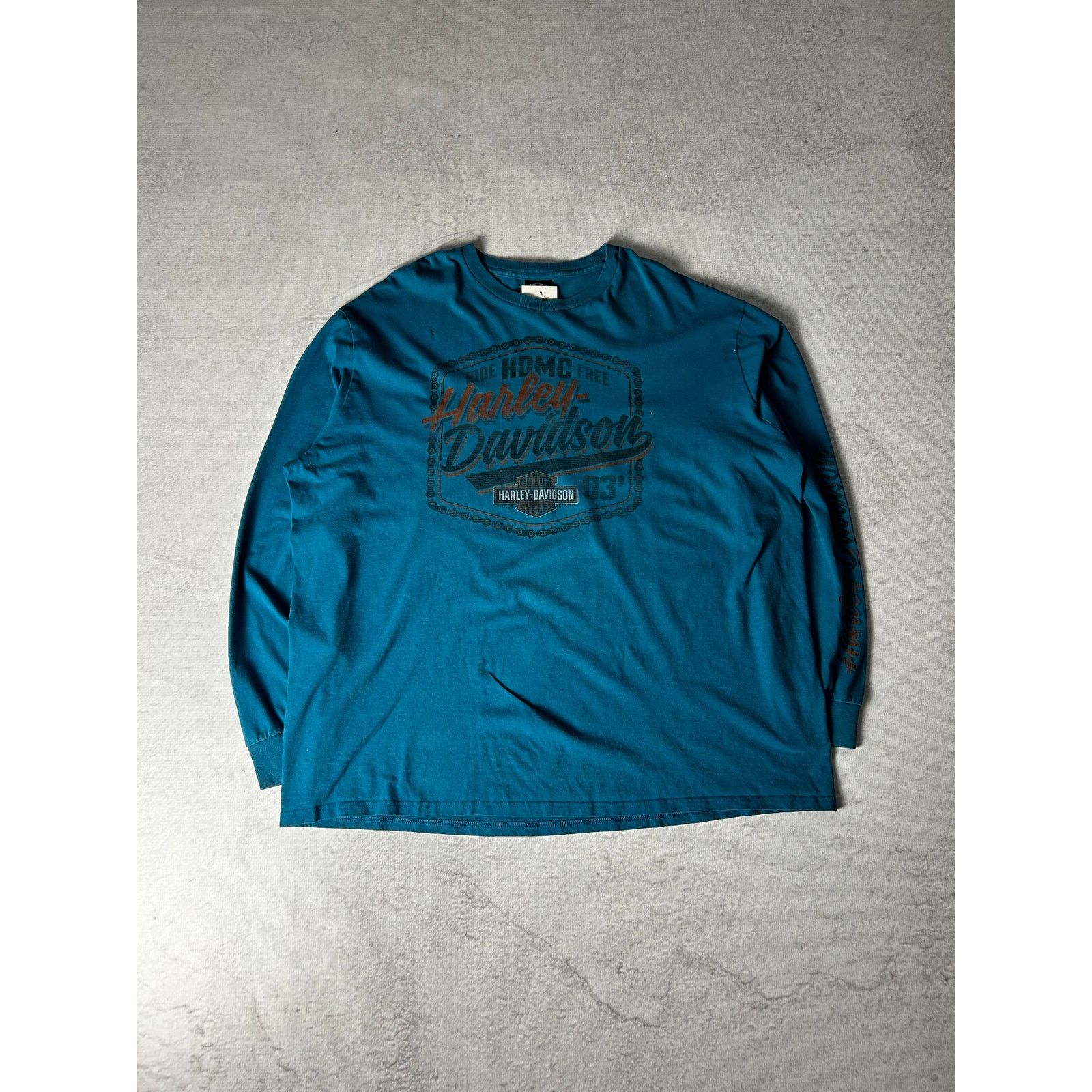 Harley Davidson Vintage Harley Davidson Long-Sleeve T-Shirt - Men's 3XL Size US XXL / EU 58 / 5 - 1 Thumbnail