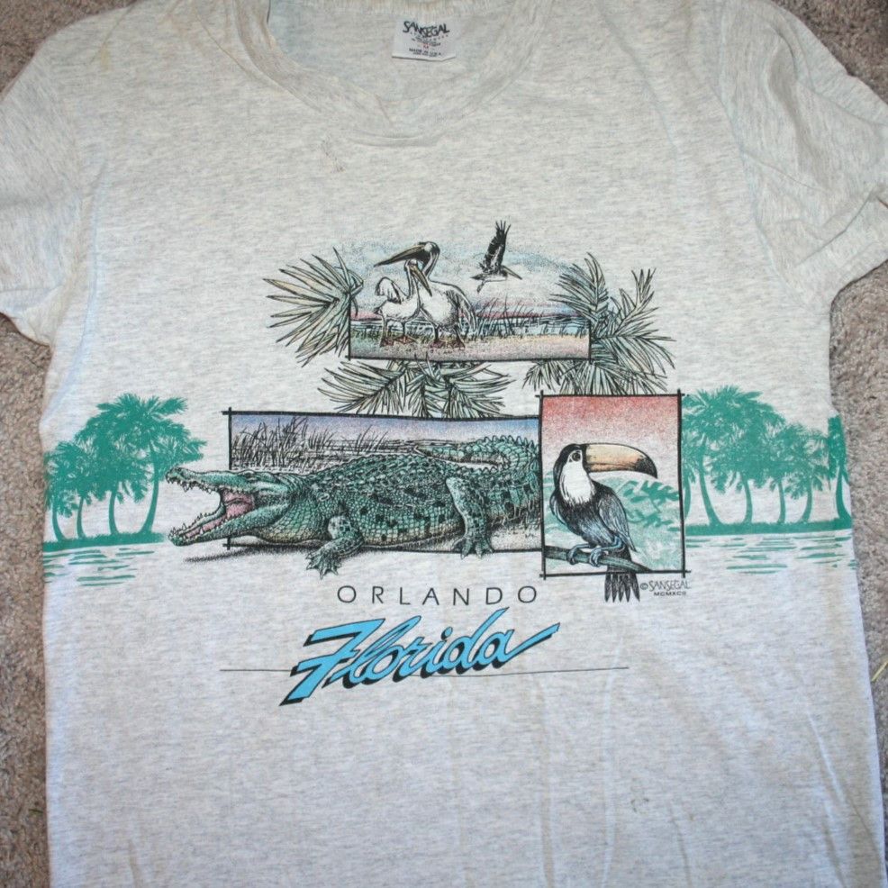 Vintage 1992 San Segal Orlando Florida Souvenir T-Shirt Medium Size US M / EU 48-50 / 2 - 2 Thumbnail