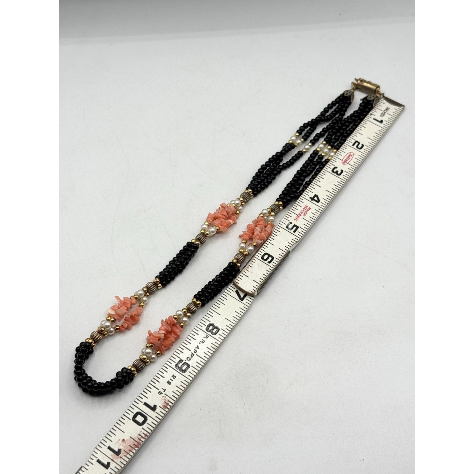 Other Vintage coral pearl onyx beaded multi strand necklace Size ONE SIZE - 5 Thumbnail